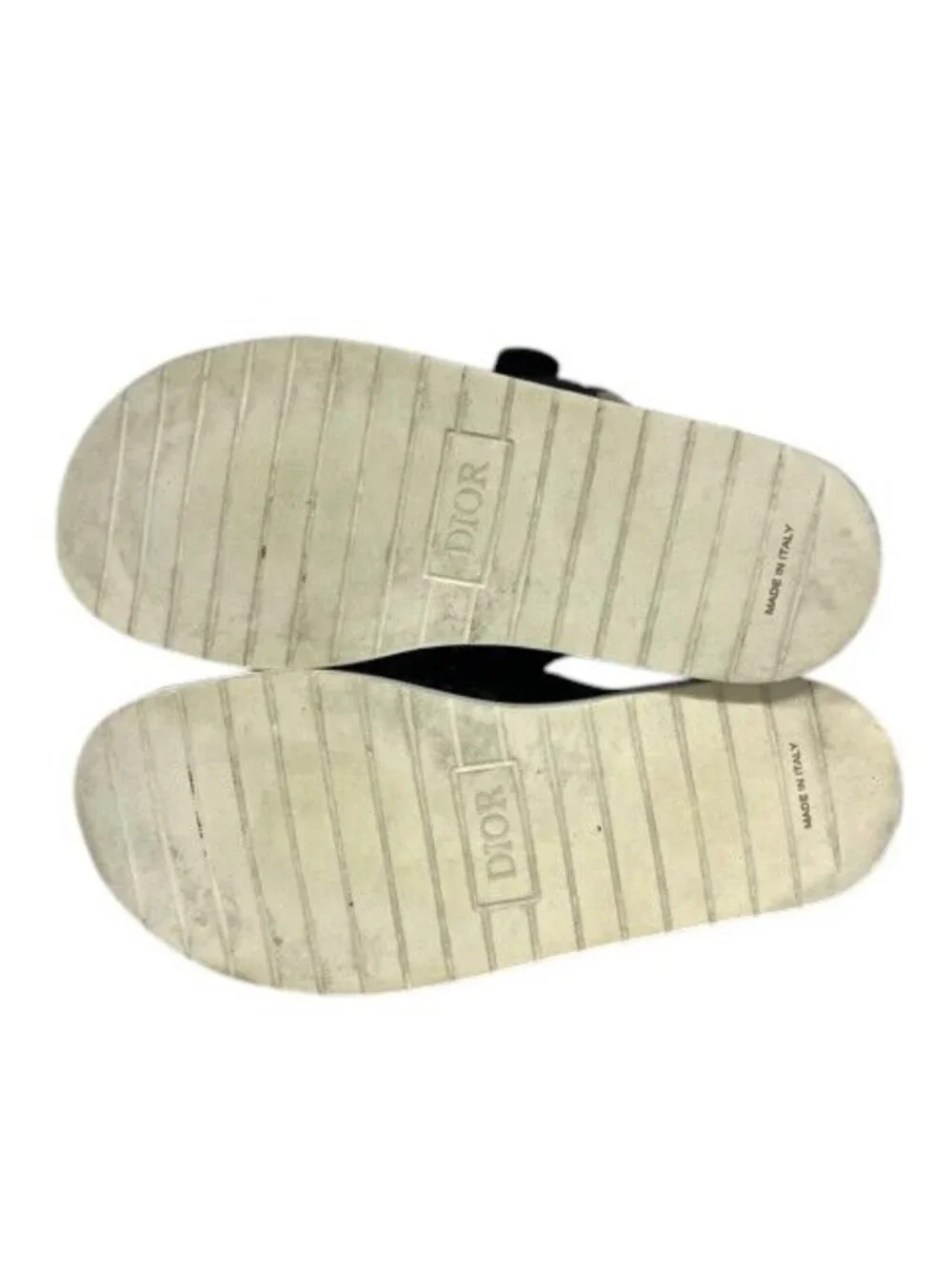 Dior Alpha Sandals Oblique Jacquard Logo 44 Navy Black